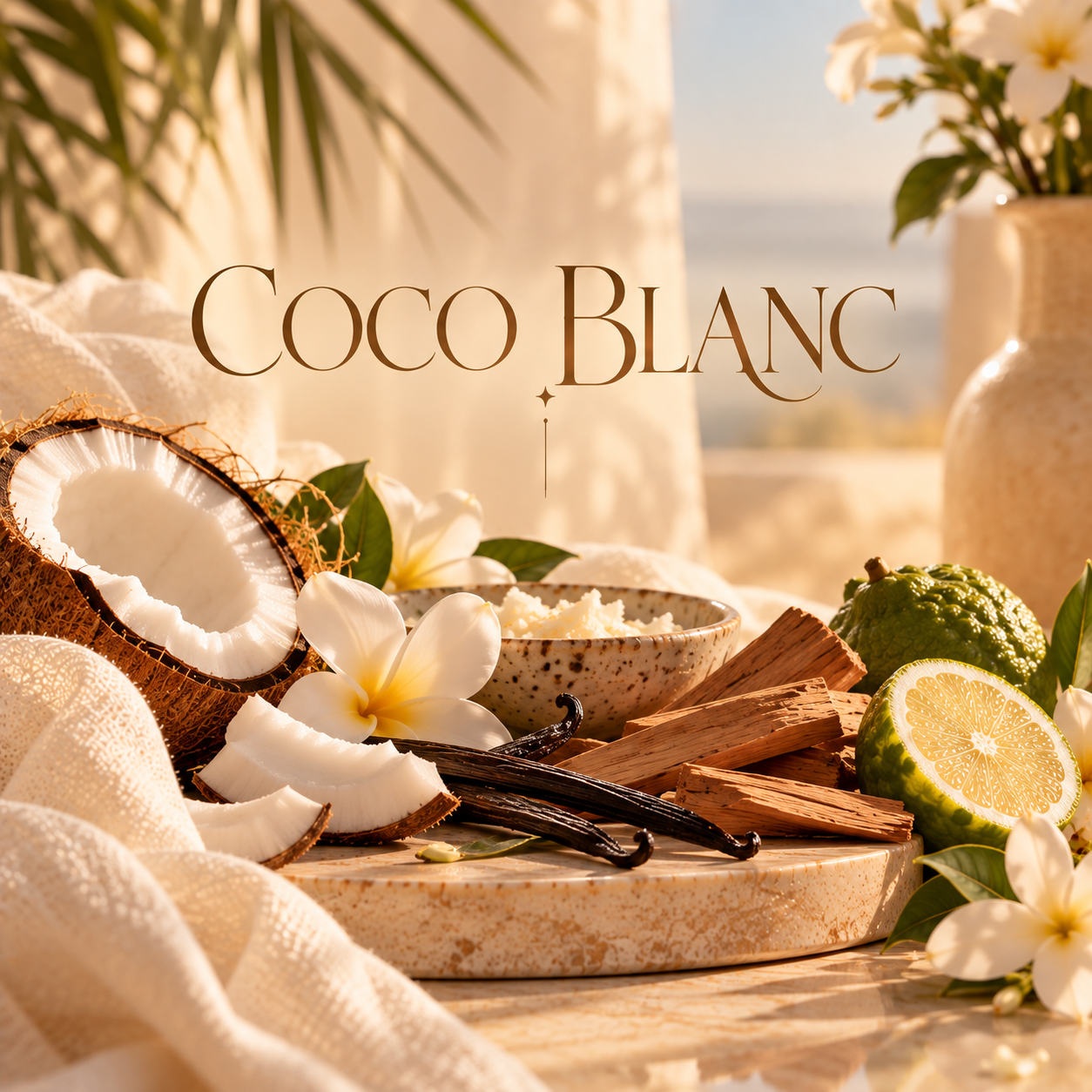Representação visual da essência Coco Blanc